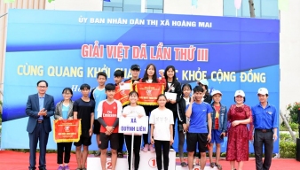 Khai mạc Giải Việt dã thị xã Hoàng Mai lần thứ ba 