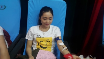 Đoàn viên thanh niên Quang Khởi tham gia ngày hội hiến máu tình nguyện