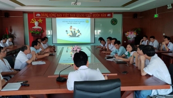 BVĐK QUANG KHỞI TỔ CHỨC TẬP HUẤN ỨNG XỬ VỚI TRUYỀN THÔNG TRONG Y TẾ CHO TOÀN THỂ CÁN BỘ, NHÂN VIÊN