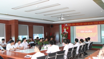 BVĐK Quang Khởi thực tập phương án Phòng cháy chữa cháy và cứu nạn, cứu hộ cho toàn thể cán bộ, nhân viên trong Bệnh viện