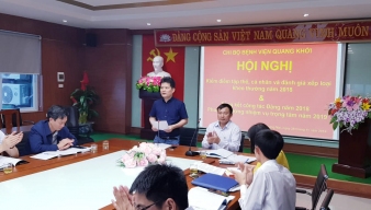 Chi bộ BVĐK Quang Khởi tổ chức Hội nghị công tác Đảng năm 2018 và phương hướng, nhiệm vụ trọng tâm 2019