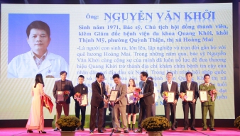 Bệnh viện đa khoa Quang Khởi được công nhận là Doanh nghiệp đạt chuẩn văn hóa giai đoạn 2018-2019